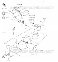 &Eacute;CHAPPEMENT pour Kawasaki KLX300SM 2021