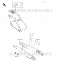 ETIQUETTES pour Kawasaki KLX300SM 2021