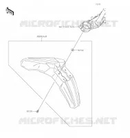 GARDE BOUE AVANT pour Kawasaki KLX300SM 2021