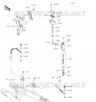 MAITRE CYLINDRE ARRI&Egrave;RE pour Kawasaki KLX300SM 2021