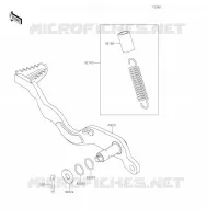 PEDALE DE FREIN pour Kawasaki KLX300SM 2021