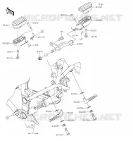 REPOSE PIED pour Kawasaki KLX300SM 2021