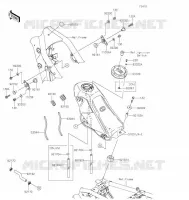 RESERVOIR CARBURANT pour Kawasaki KLX300SM 2021