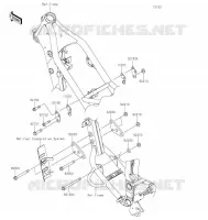 SUPPORT MOTEUR pour Kawasaki KLX300SM 2021