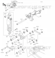 SUSPENSION/AMORTISSEUR pour Kawasaki KLX300SM 2021