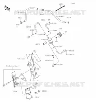 SYSTEME D'EVAPORATION CARBURANT(CA) pour Kawasaki KLX300SM 2021
