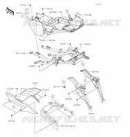 GARDE BOUE ARRI&Egrave;RE pour Kawasaki VERSYS 1000 2022