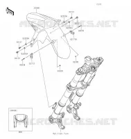 GARDE BOUE AVANT pour Kawasaki VERSYS 1000 2022