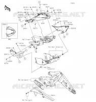 CACHE LAT&Eacute;RAL/GARDE CHAINE pour Kawasaki Z H2 SE 2021
