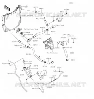 TUYAU D'EAU pour Kawasaki Z H2 SE 2021
