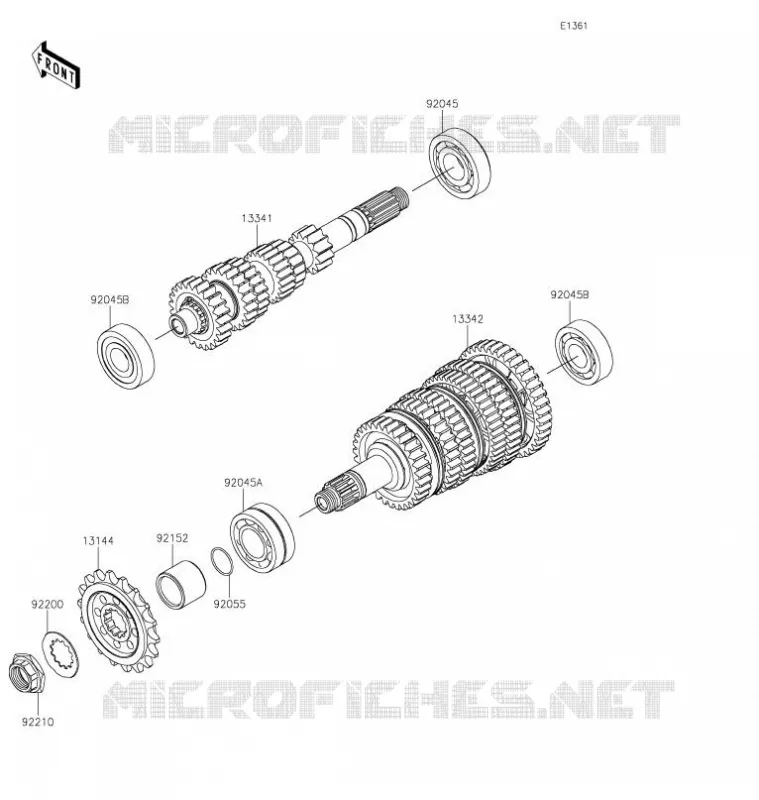 TRANSMISSION Kawasaki MOTOS 1000 2021 Z H2 SE  ZR1000LMFNL