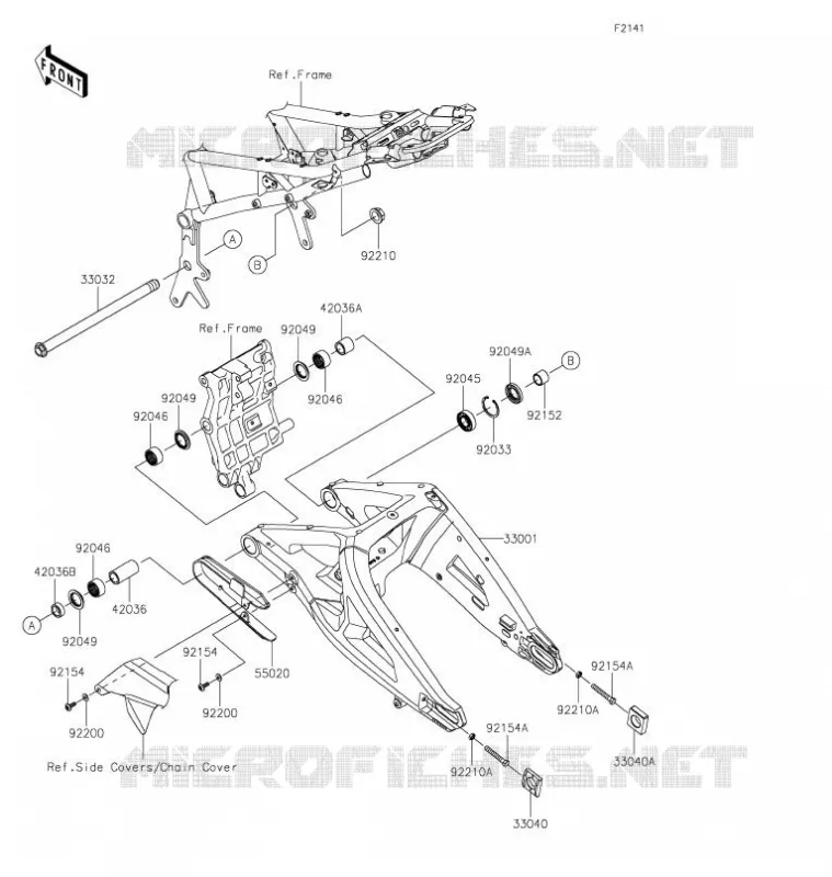 BRAS OSCILLANT Kawasaki MOTOS 1000 2022 Z H2 SE  ZR1000LNSNN