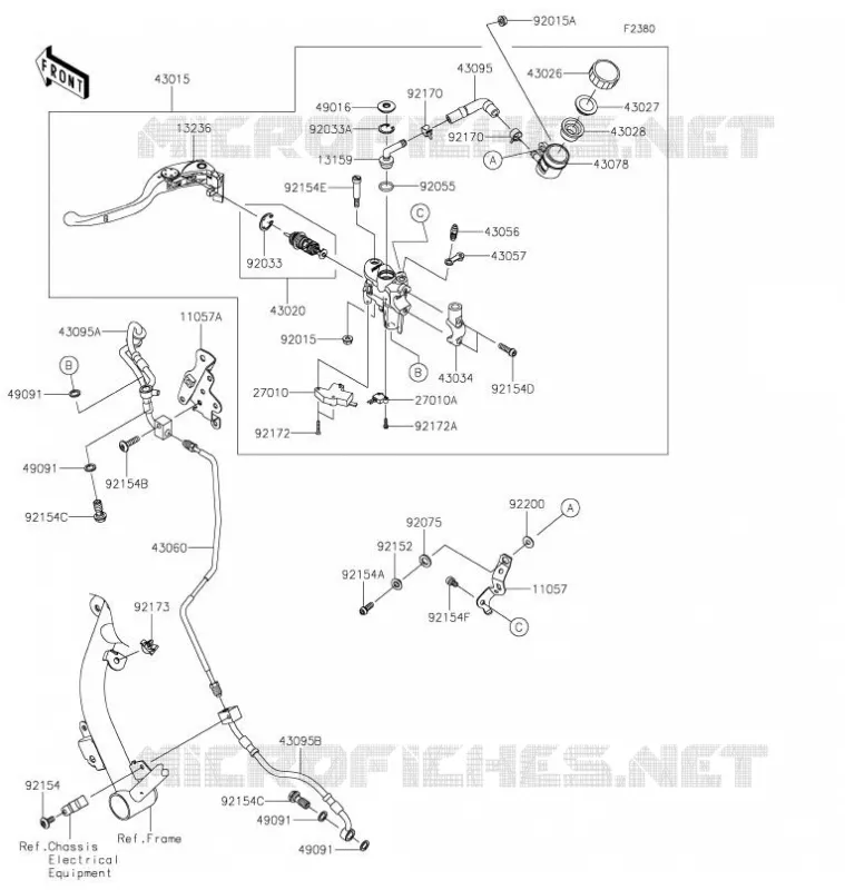 EMBRAYAGE MAITRE CYLINDRE Kawasaki MOTOS 1000 2022 Z H2 SE  ZR1000LNSNN