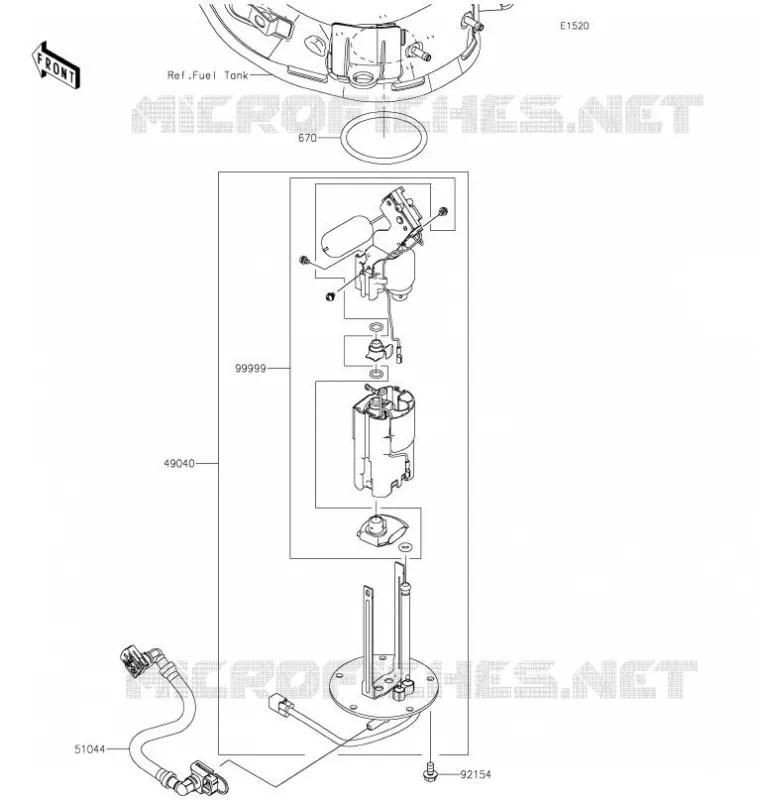 POMPE A ESSENCE Kawasaki MOTOS 900 2022 Z900  ZR900FNFNN