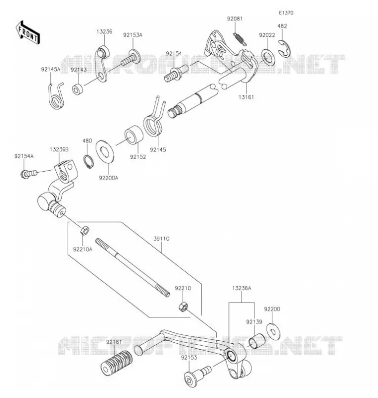 SELECTEUR Kawasaki MOTOS 900 2021 Z900RS  ZR900KMFNB
