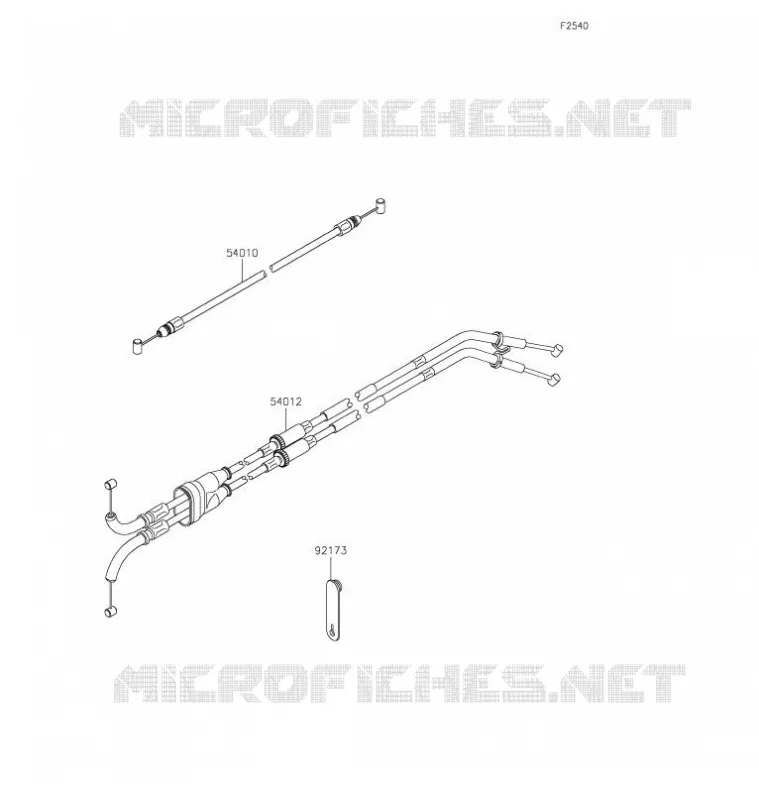 CABLES Kawasaki MOTOS 1000 2021 NINJA H2R  ZX1000YMFNN