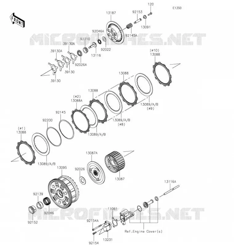 EMBRAYAGE Kawasaki MOTOS 1000 2021 NINJA H2R  ZX1000YMFNN