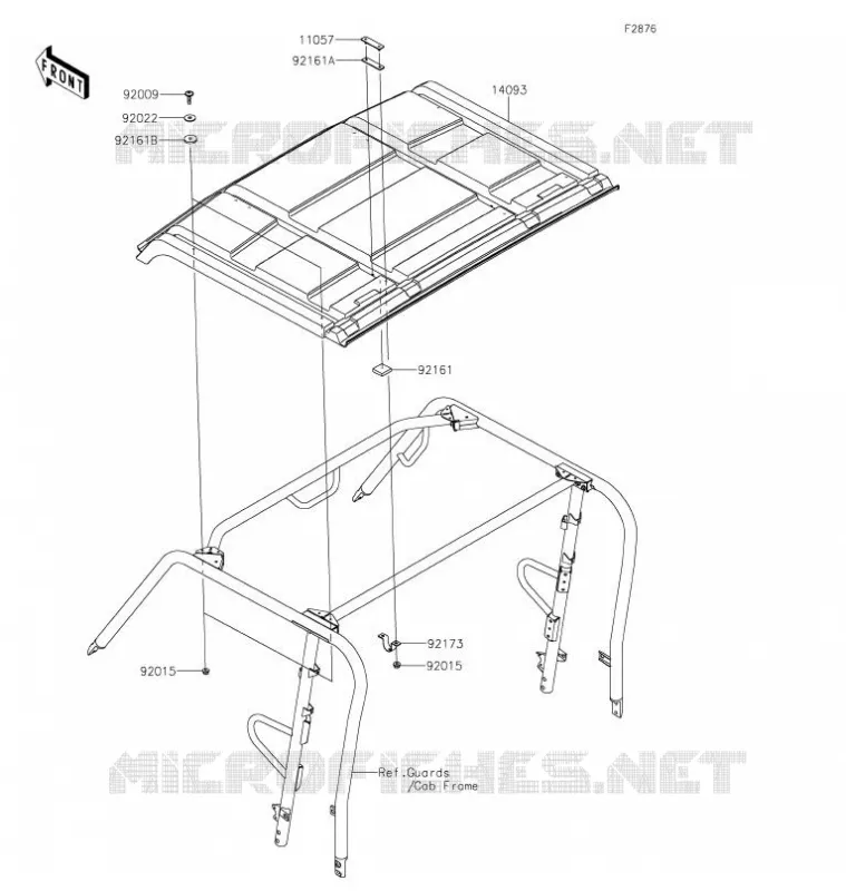 TOIT Kawasaki SSV 820 2022 MULE PRO-FX  KAF820GNFNN
