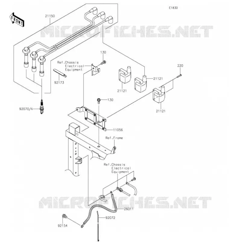 SYSTEME D&acute;ALLUMAGE Kawasaki SSV 820 2022 MULE PRO-FXT  KAT820CNFNN