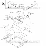 RESERVOIR CARBURANT pour Kawasaki MULE PRO-FXT 2022