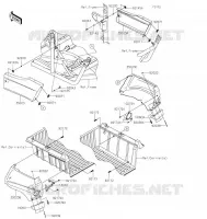 GARDE BOUE ARRI&Egrave;RE pour Kawasaki TERYX4 2021