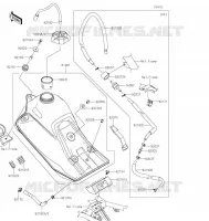 RESERVOIR CARBURANT pour Kawasaki KLX300R 2022