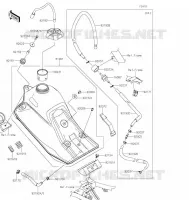 RESERVOIR CARBURANT pour Kawasaki KLX300R 2022
