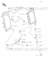 TUYAU D'EAU pour Kawasaki KLX450R 2022