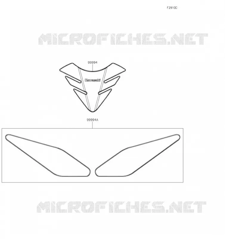 ACCESSOIRE(Pads) Kawasaki MOTOS 650 2017 Z650  ER650HHF