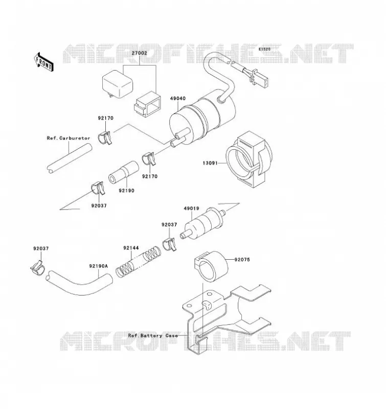 POMPE A ESSENCE Kawasaki MOTOS 1100 1993 ZZ-R1100  ZX1100-D1