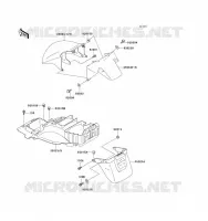 GARDE BOUE pour Kawasaki ZZ-R1100 1993
