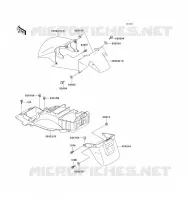 GARDE BOUE pour Kawasaki ZZ-R1100 1993