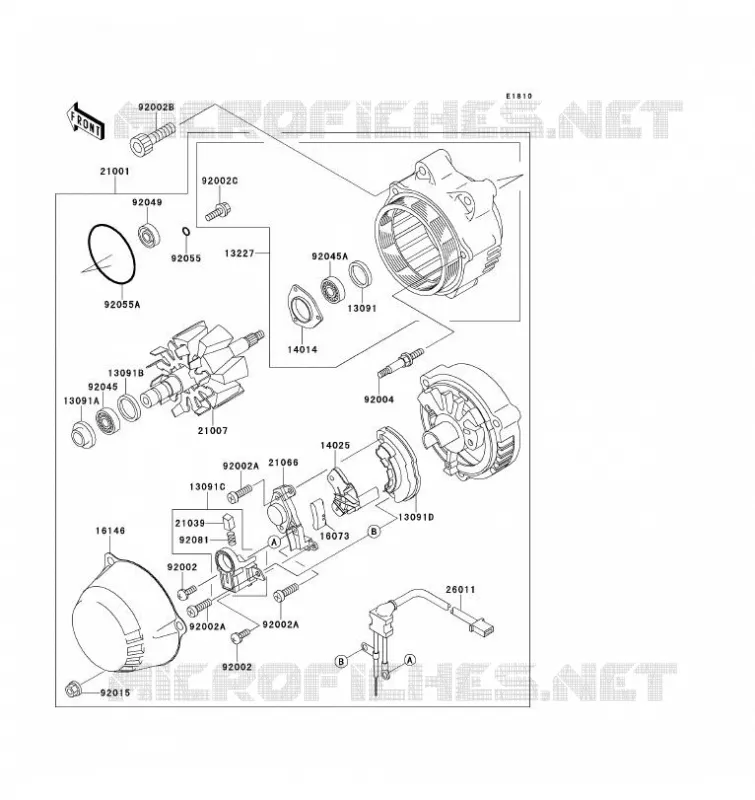 GENERATEUR Kawasaki MOTOS 1100 1993 ZZ-R1100  ZX1100-D1