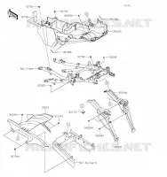 GARDE BOUE ARRI&Egrave;RE pour Kawasaki VERSYS 1000 2020