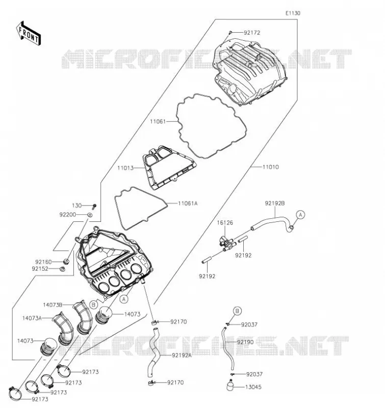 FILTRE A AIR Kawasaki MOTOS 900 2021 Z900  ZR900HMFNN