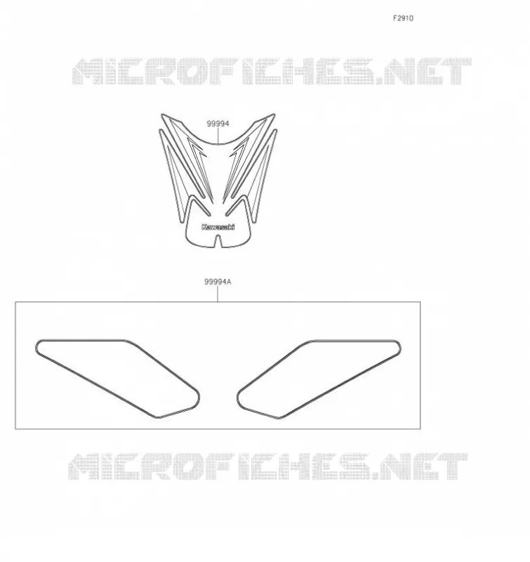 ACCESSOIRE(Pads) Kawasaki MOTOS 900 2021 Z900  ZR900HMFNN