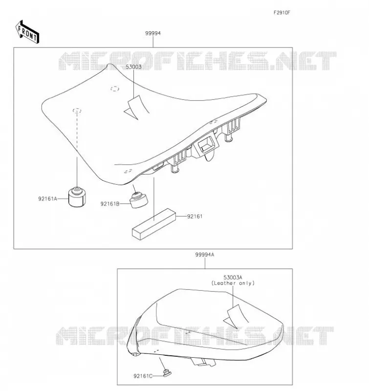 ACCESSOIRE(Seat) Kawasaki MOTOS 900 2021 Z900  ZR900HMFNN