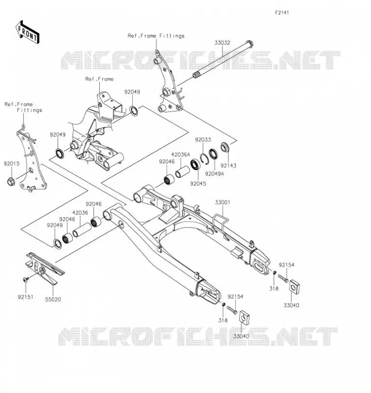 BRAS OSCILLANT Kawasaki MOTOS 650 2020 VULCAN S  EN650DLF