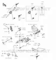 CONTACTEUR SERRURE/R&Eacute;FLECTEUR pour Kawasaki Z400 2020
