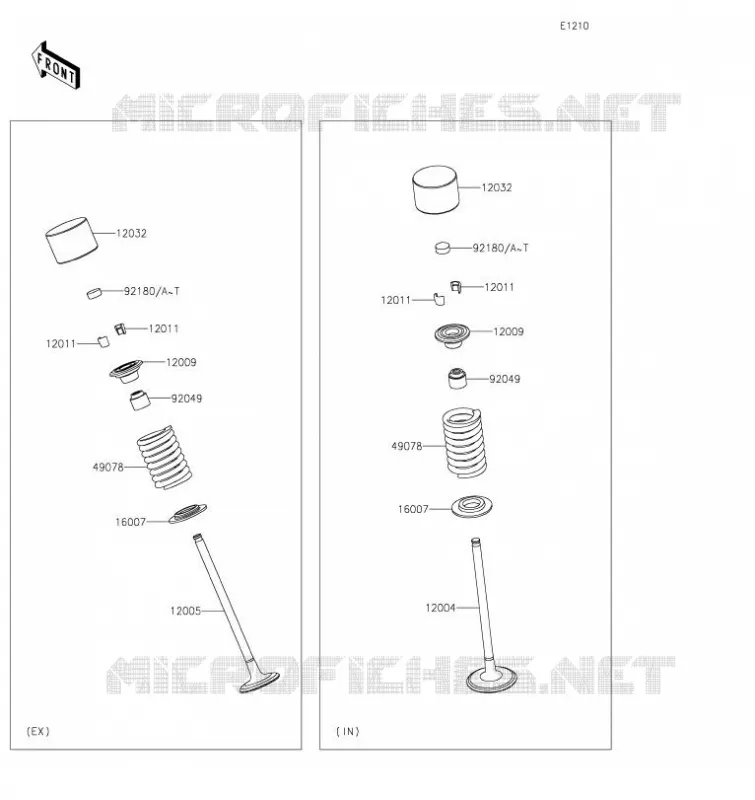 SOUPAPE Kawasaki MOTOS 400 2020 Z400  ER400DLF