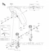GARDE BOUE AVANT pour Kawasaki Z650 2020
