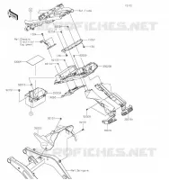 GARDE BOUE ARRI&Egrave;RE pour Kawasaki Z650 2021