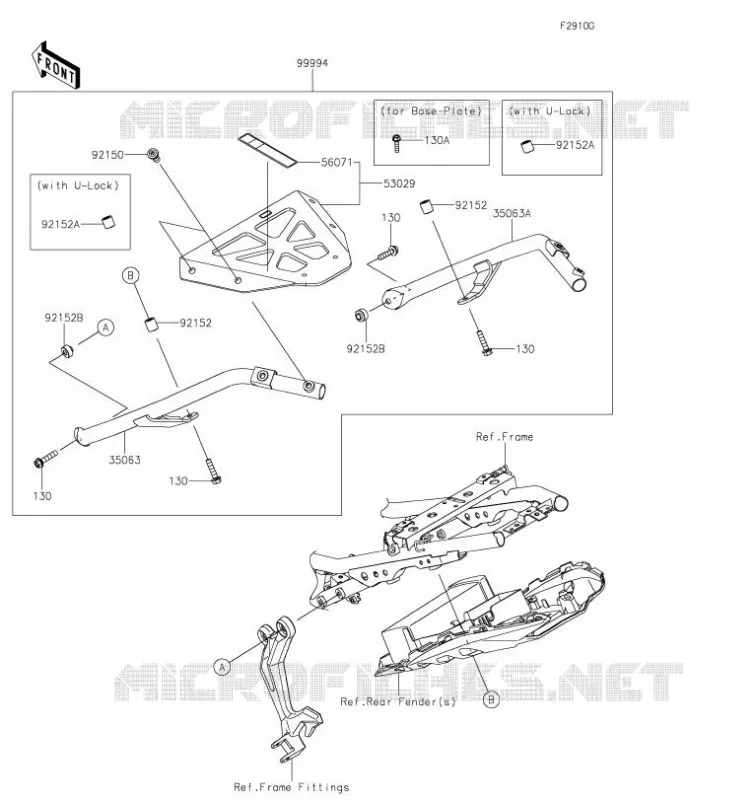 ACCESSOIRE (SUPPORT TOP CASE) Kawasaki MOTOS 650 2020 NINJA 650  EX650MLFA