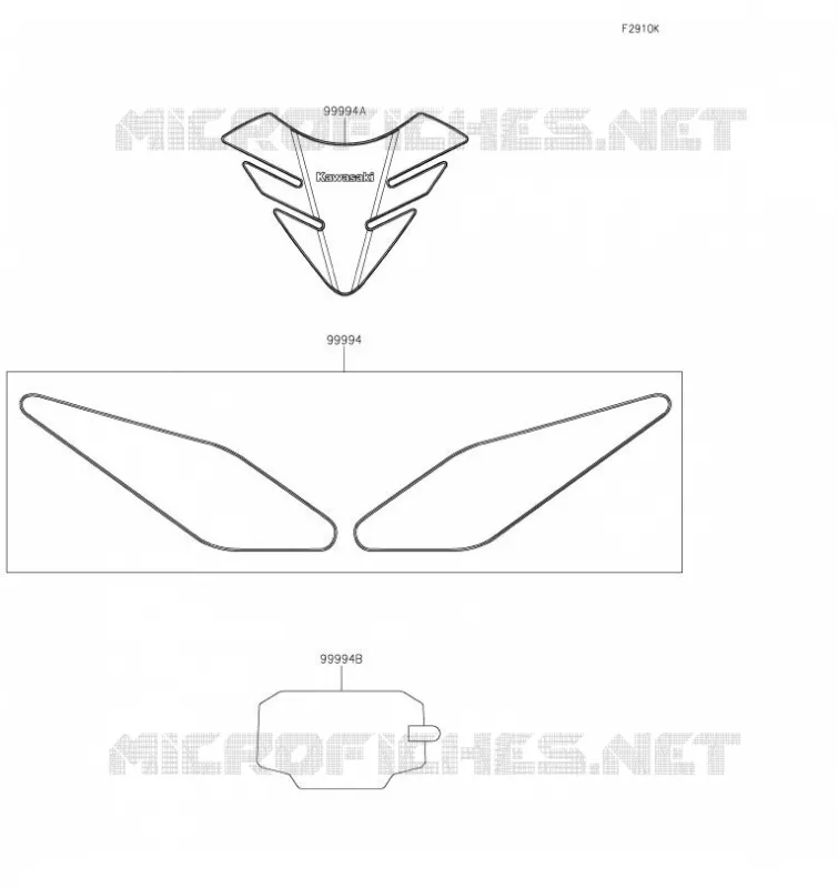 ACCESSOIRE(Tank Pads and Meter Film) Kawasaki MOTOS 650 2020 NINJA 650  EX650MLFA