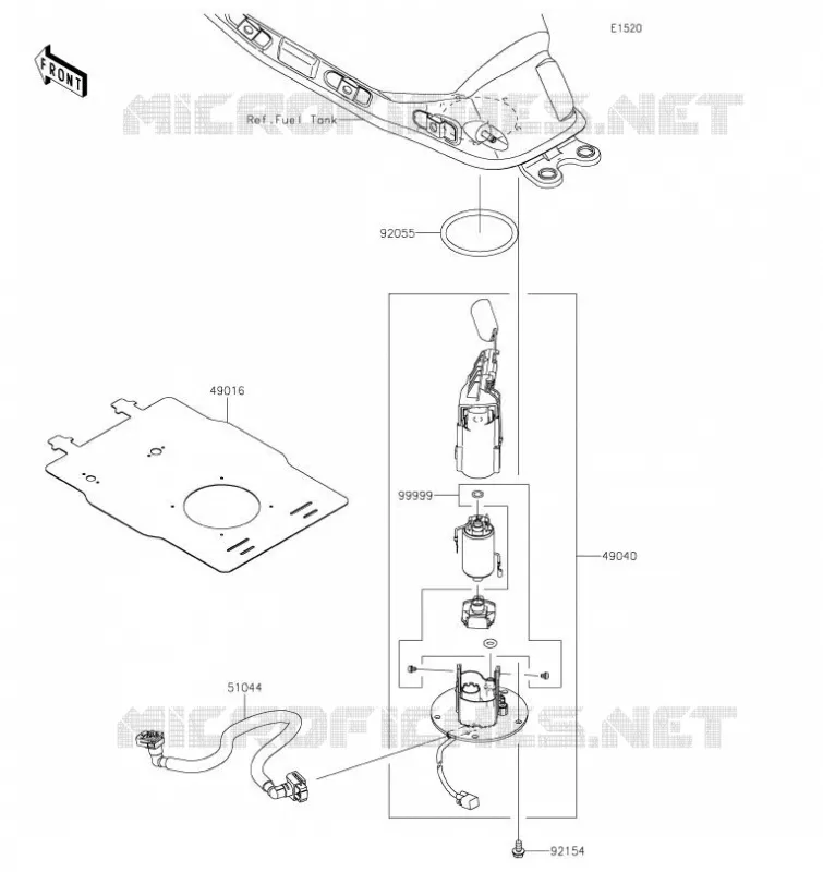 POMPE A ESSENCE Kawasaki MOTOS 650 2020 NINJA 650  EX650MLFA