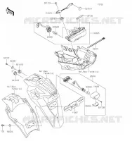 FEUX ARRI&Egrave;RE(S) pour Kawasaki VERSYS-X 300 2021