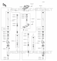 FOURCHE pour Kawasaki VERSYS-X 300 2021
