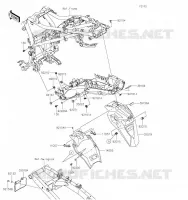 GARDE BOUE ARRI&Egrave;RE pour Kawasaki VERSYS-X 300 2021