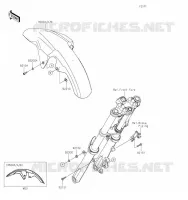 GARDE BOUE AVANT pour Kawasaki VERSYS-X 300 2021