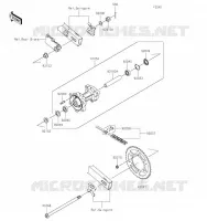 MOYEU ARRIERE pour Kawasaki VERSYS-X 300 2021